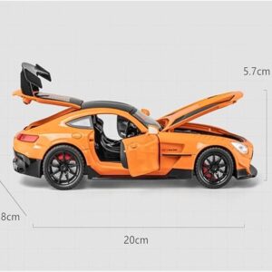 Diecast Model Car 1 24 for Benz-GT GTR Alloy Racing Car Model Diecast Metal Toy Sports Car Model Sound and Light Collectibles Replica Miniature Vehicles