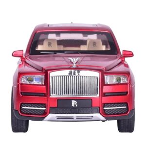 AbiToyBees 1:24 Red Rolls Royce Cullinan Diecast Toy Car with Sound & Lights