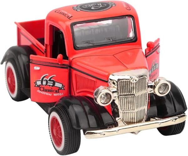 Toy for Truck, Alloy Pullover Back Car Toy Pickup Truck Model Diecast Pickup Miniature Car Simulation Alloy with Sound and Light for Dollhouse Decoration, Gift for Children